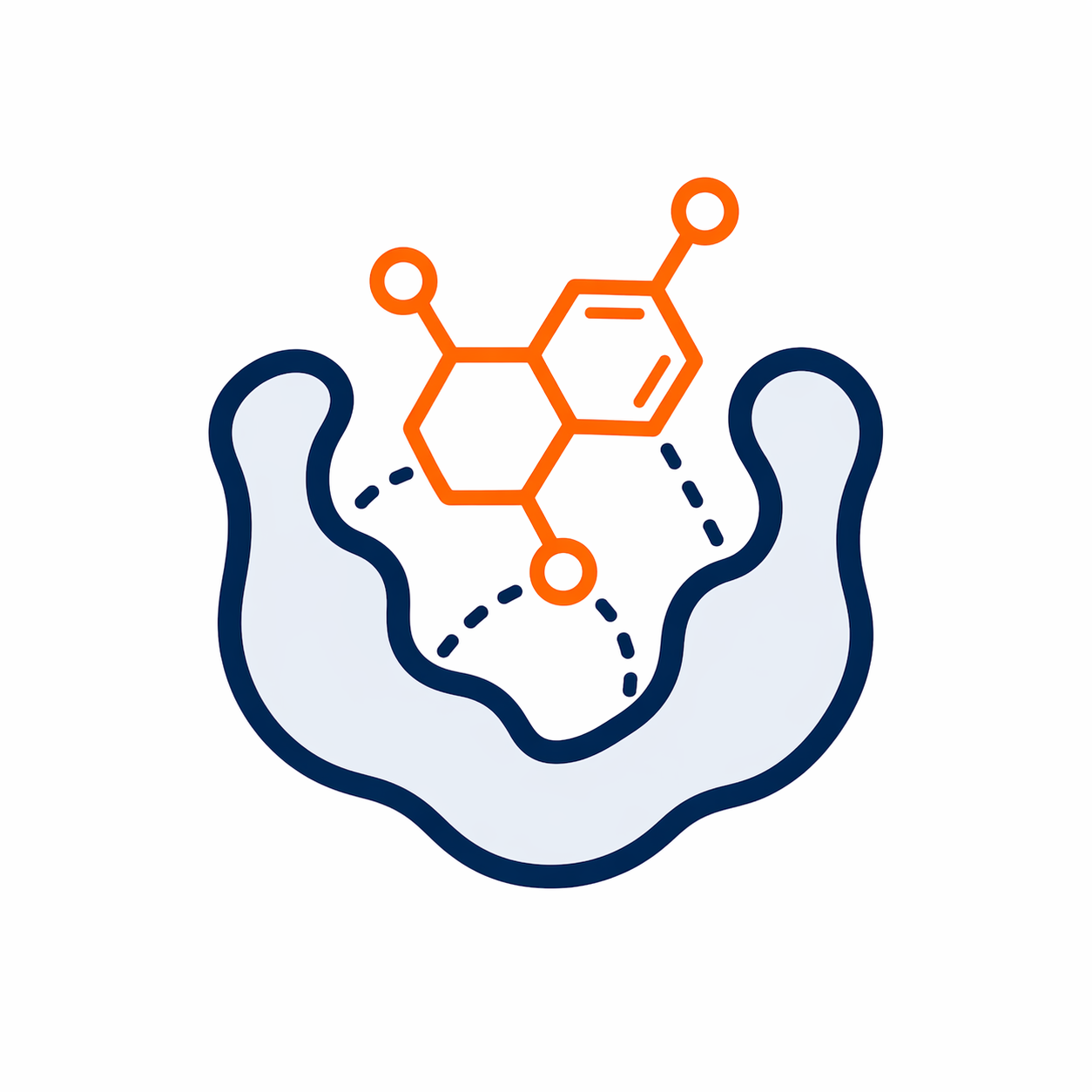 Molecular docking icon